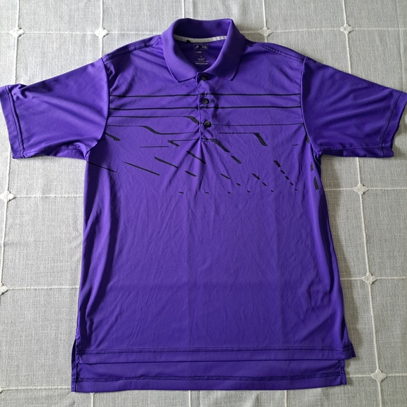 Adidas Golf Polo Shirt – Purple ClimaCool - Picture 1 of 5